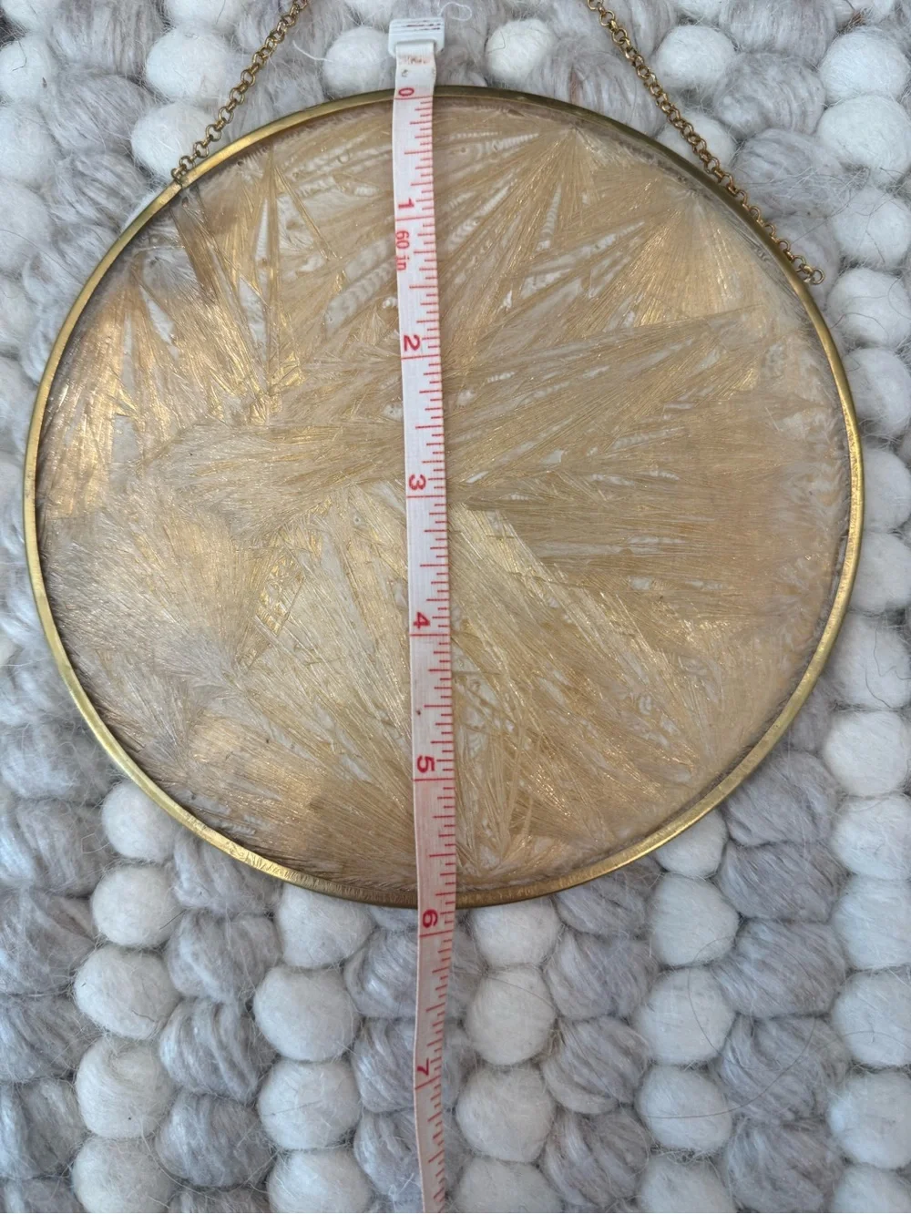 West Elm Metallic Gold Patterned Round Wall Plaques - Set of 2